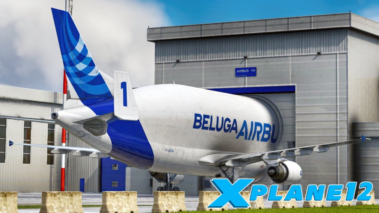 X-PLANE 12 // AIRBUS BELUGA HAWARDEN CHESTER-HAMBURG FINKENWERDER