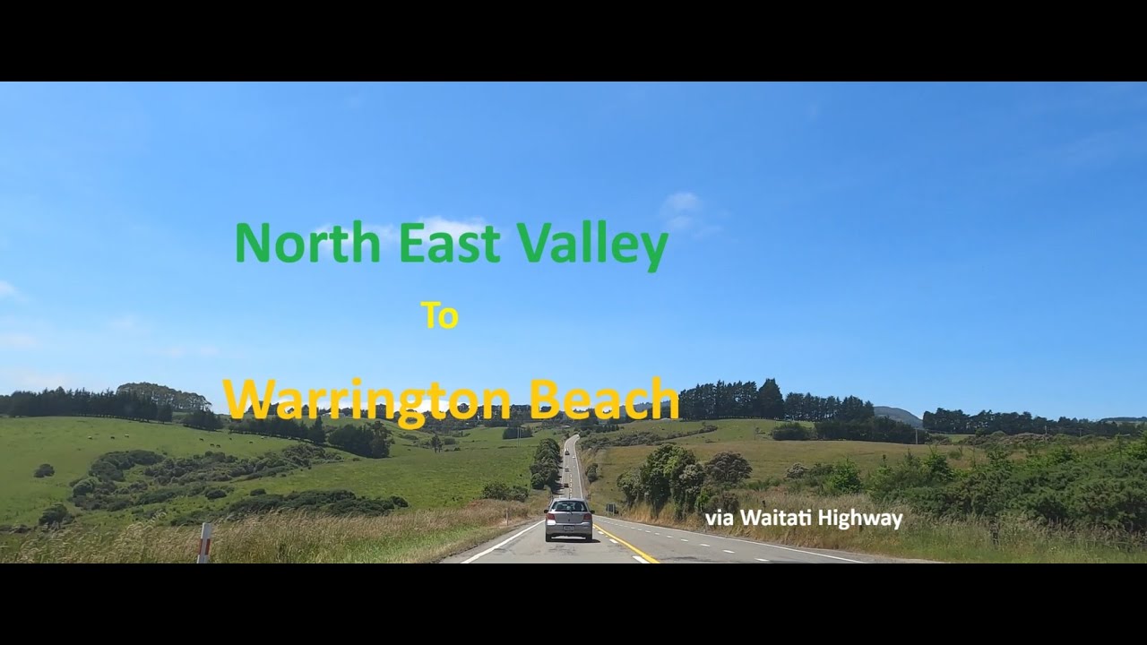 North East Valley to Warrington Beach | via Waitati Highway | Dunedin New Zealand | 4K