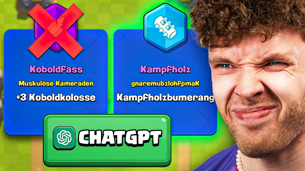 😱🤯CHATGPT WÄHLT FÜR MICH... (schlechte Idee) | Clash Royale Deutsch