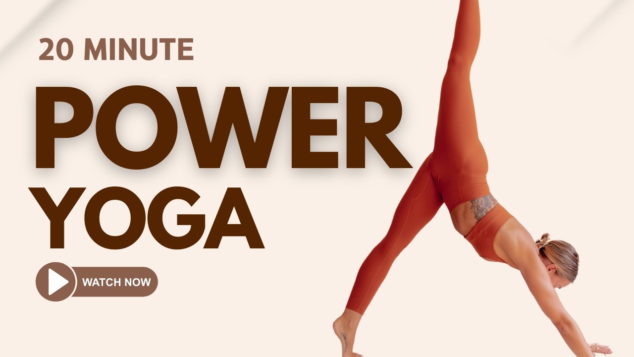 STRONG POWER YOGA FLOW | 20 Minute Yoga Class to Feel Energised