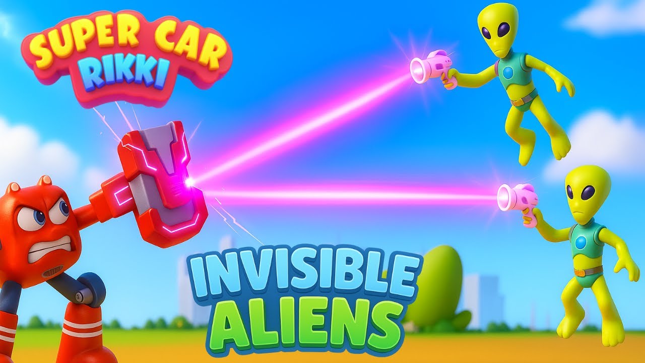 Суперкар Рикки против невидимых пришельцев 👽 | Полицейский мультфильм для детей | My Little TV