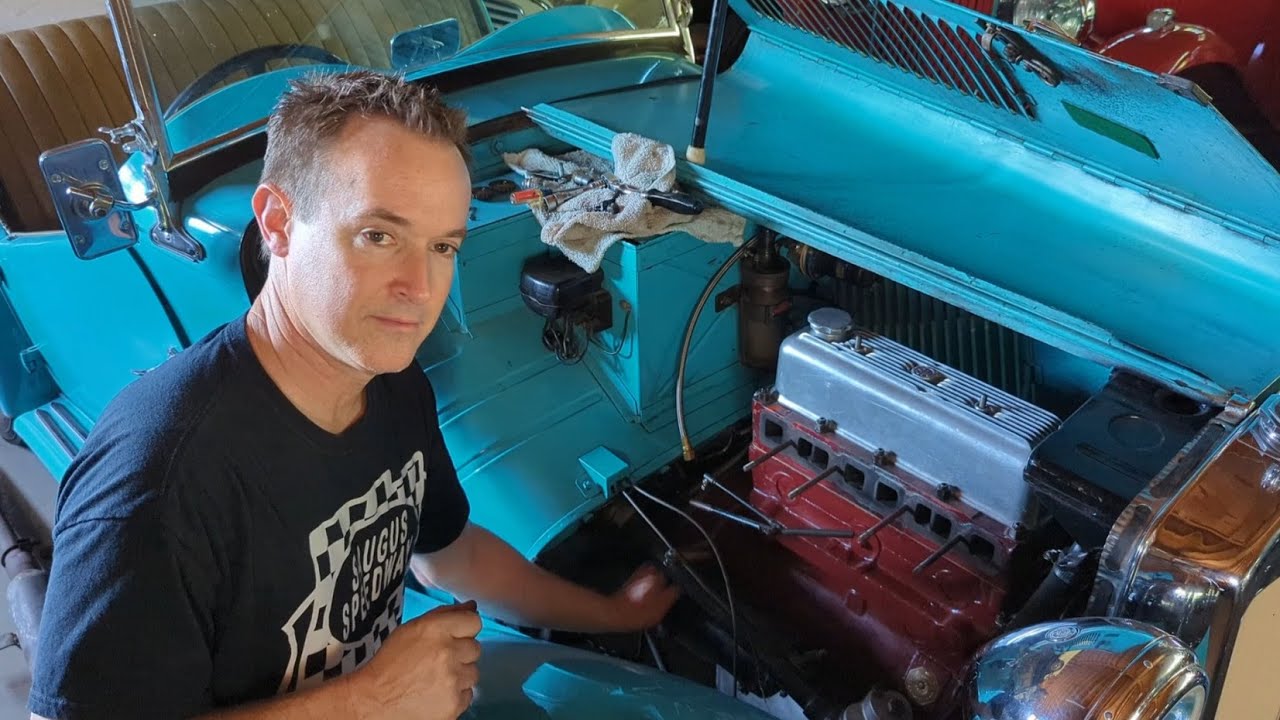 MG TC Starter Switch and Starter Installation