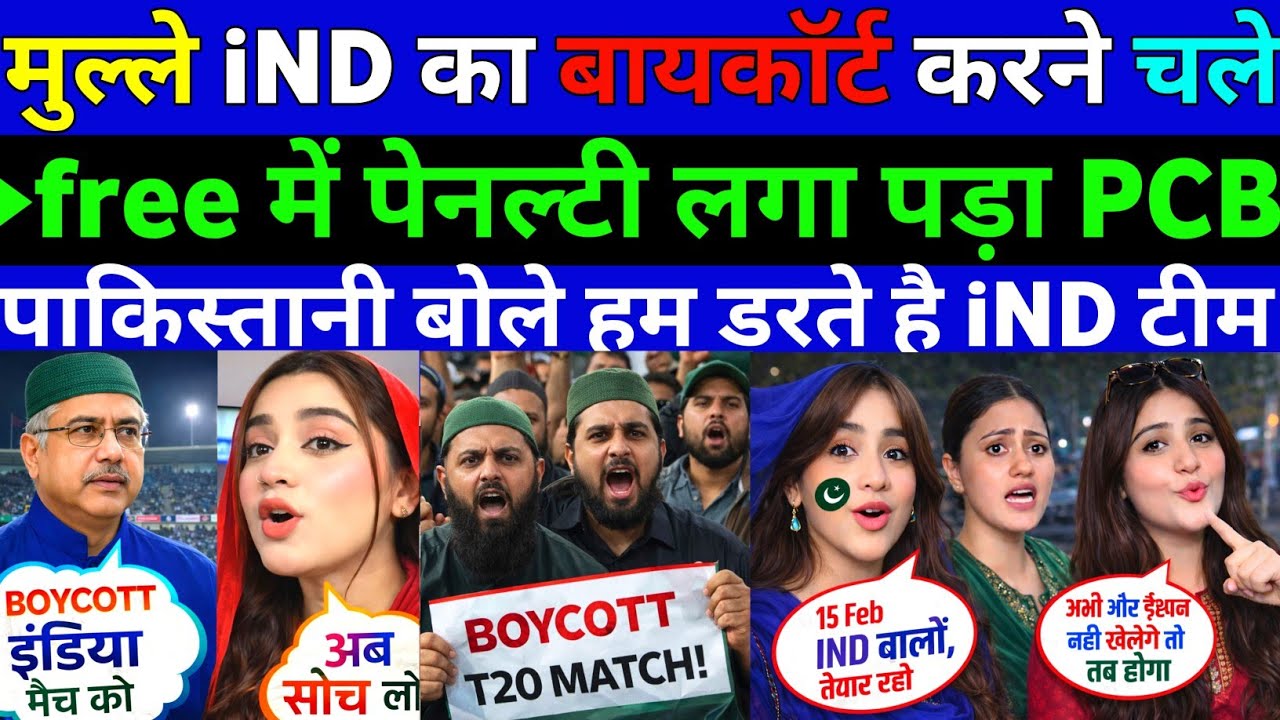 पाकिस्तानी IND का बायकॉर्ट करने चले free में पेनल्टी लगा   मुल्ले बोले हम डरते है iND ||Pak public R