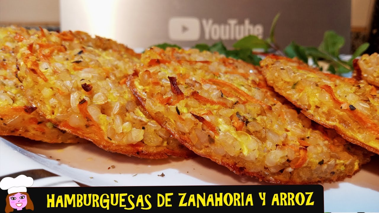 🥕 Tenes 1 ZANAHORIA y ​🍙 ARROZ? Todos te pedirán esta RECETA SALUDABLE 🍔HAMBURGUESAS DE ARROZ YAMANI
