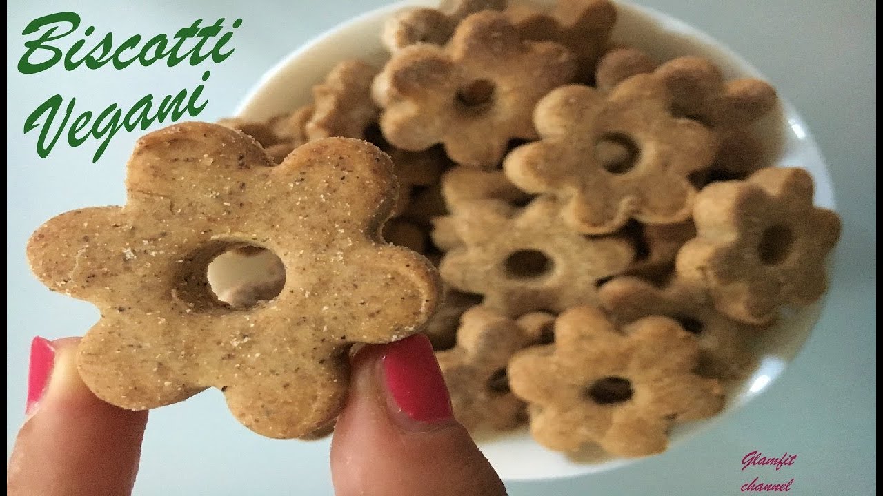 BISCOTTI VEGANI SENZA GLUTINE E LATTOSIO Vegan biscuits - gluten-free and lactose-free - easy recipe
