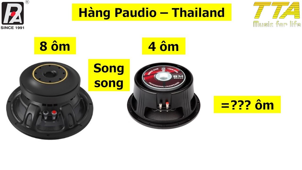 Loa 8 ôm song song loa 4 ôm. Được ko??