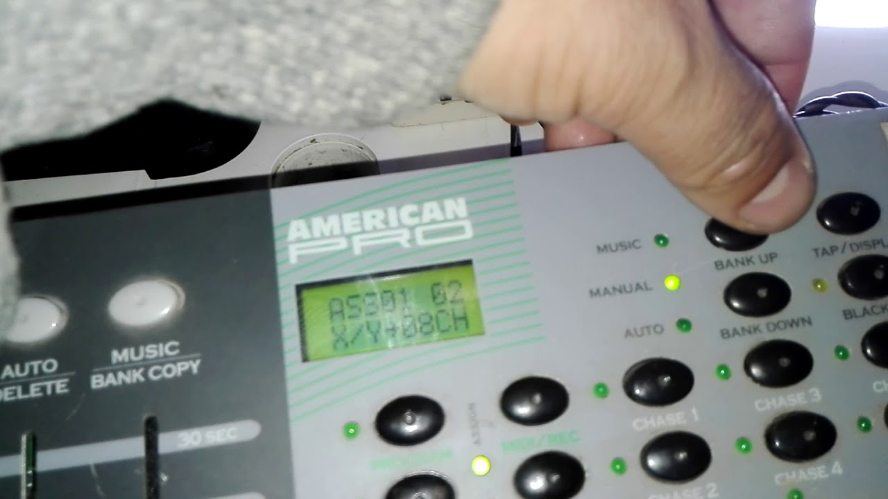 Como activar Pan/Tilt en controlador DMX
