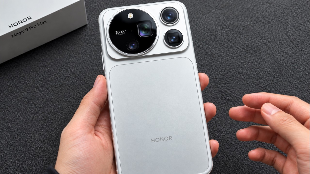 Honor Magic 9 Pro Max в цвете Silver: распаковка и тест камеры + наклейка защитного стекла | Само...