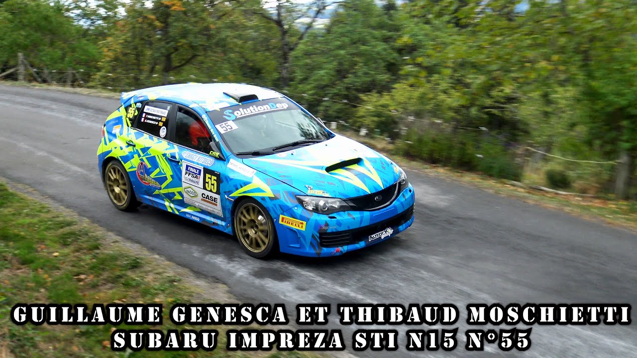 Finale coupe France Rallyes 23 Ambert Subaru Impreza STI N15 55 Guillaume GENESCA Thibaud MOSCHIETTI