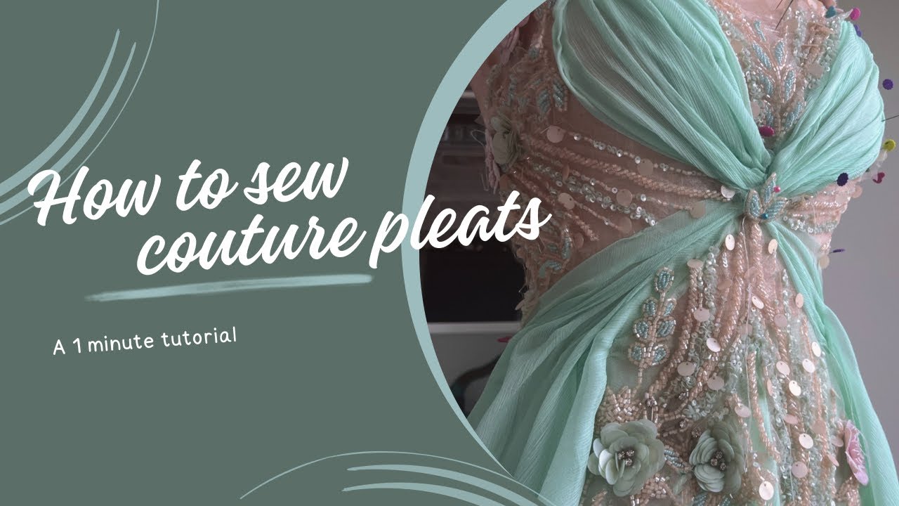Create couture pleats in 1 MINUTE! | a sewing tutorial