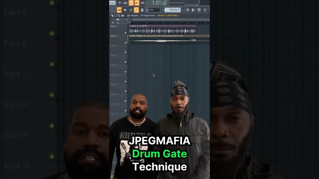 Техника барабанного гейта JPEGMAFIA