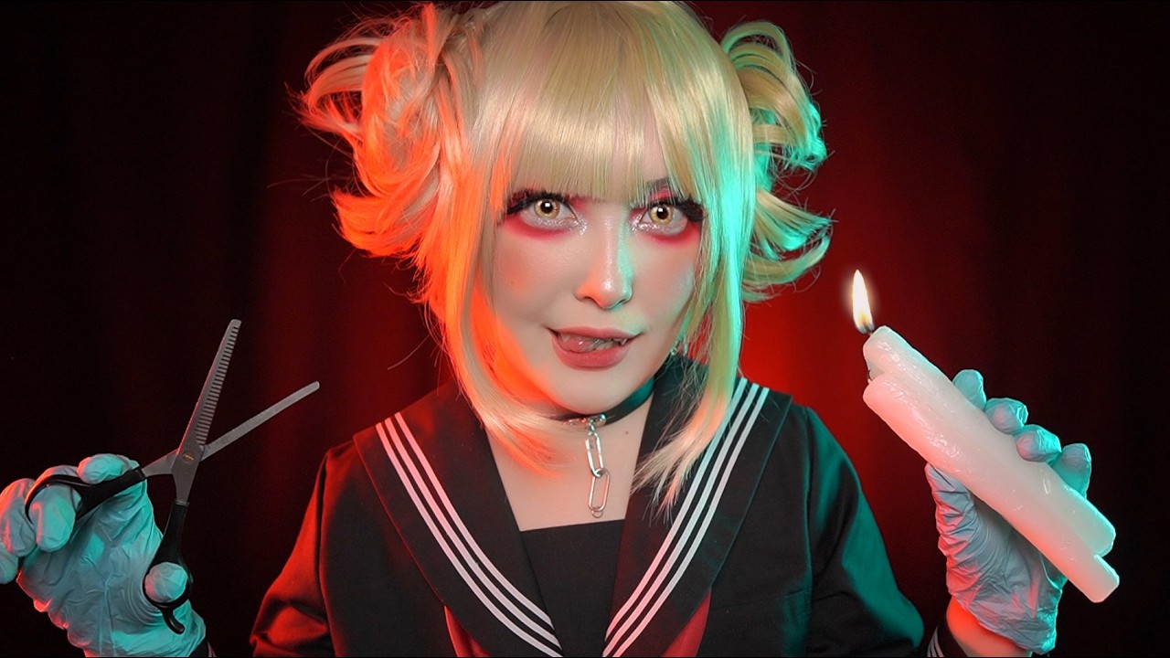 АСМР Депиляция лица 👀 ASMR Himiko Toga RP (SUB)