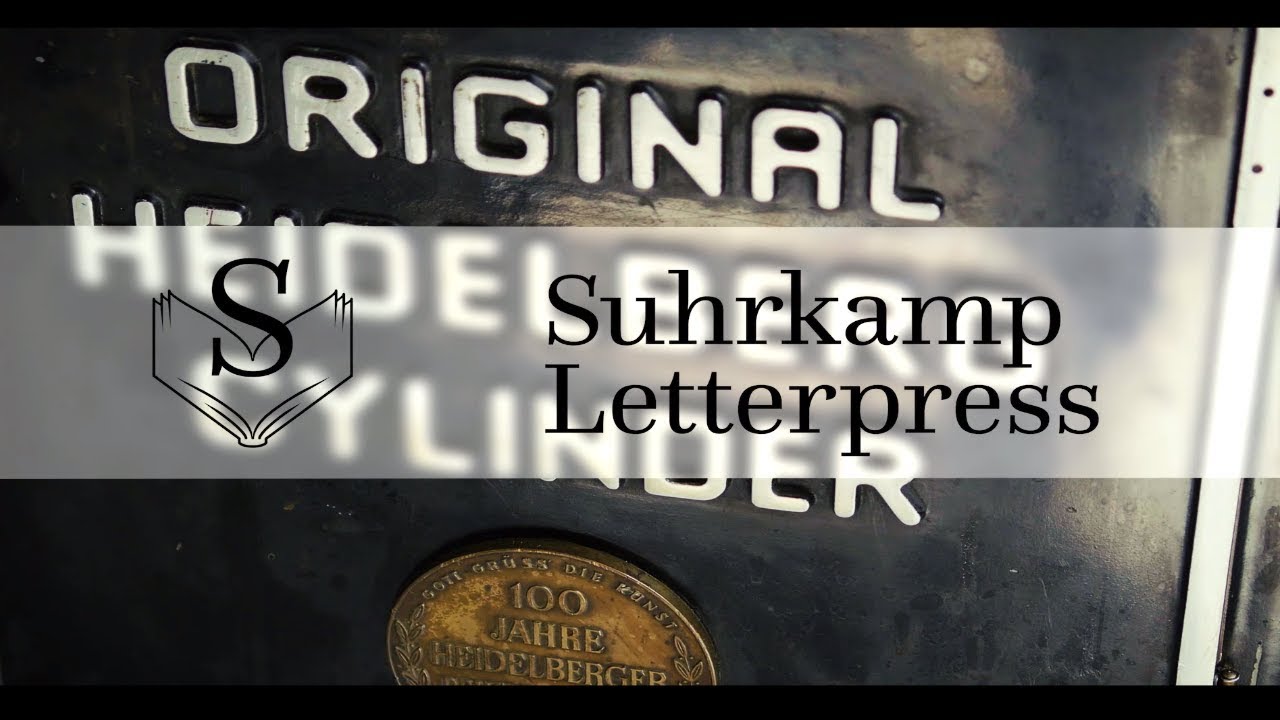 Edition Suhrkamp Letterpress (Trailer)