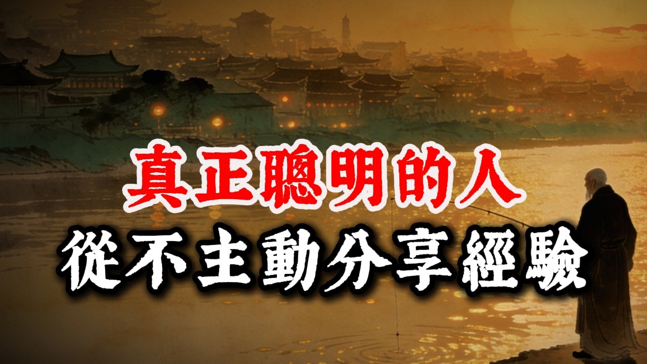 「知者不言，言者不知」：为什么真正聪明的人，都把经验烂在肚子里？这背后藏着极深的布局！#人生感悟 #智慧 #人間心理 #人情世故 #情感 #思維大全 #底層邏輯 #心理學 #谋略智慧