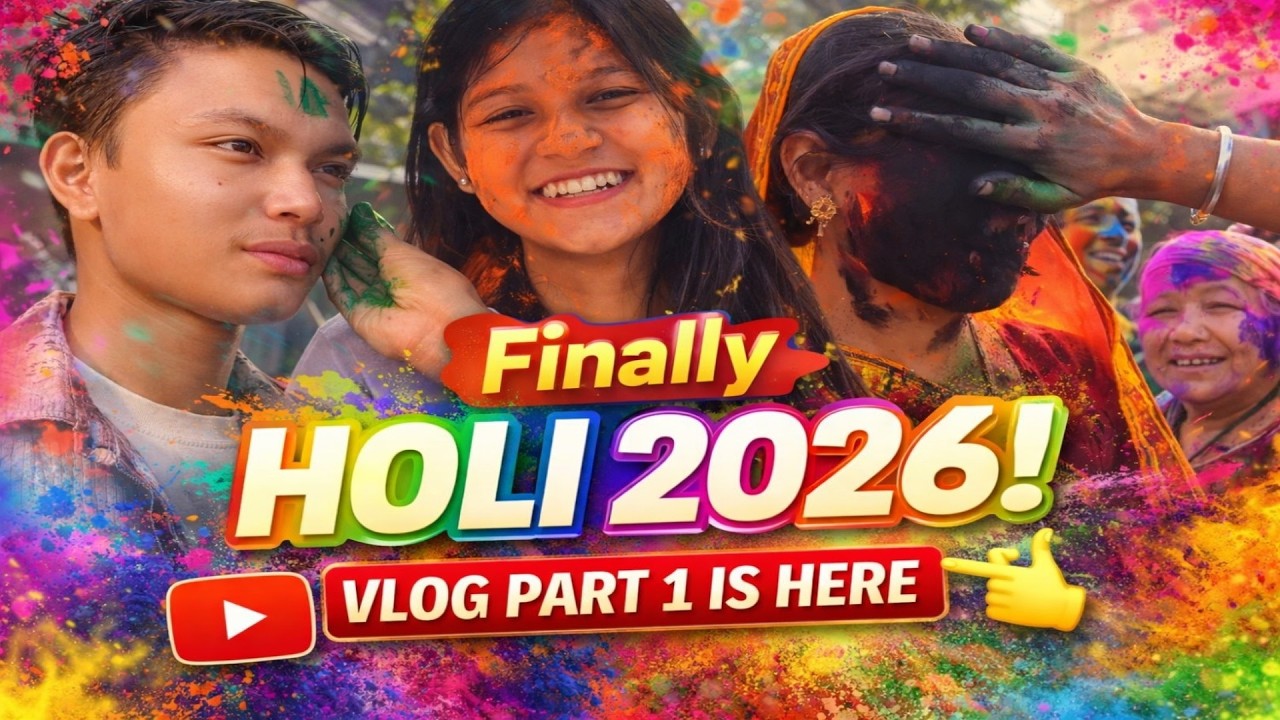 Finally Holi Aa Gayi 😍 | Holi 2026 Vlog Part 1 | Family Holi Celebration