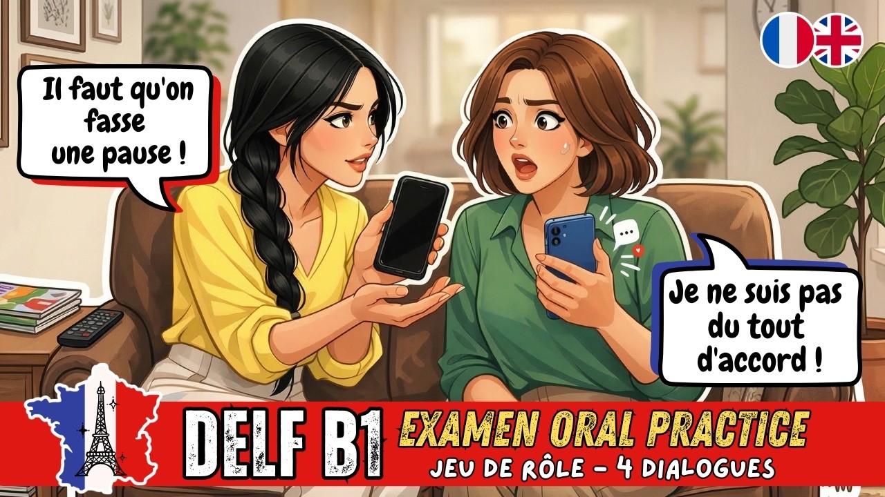 DELF B1 | PRODUCTION ORALE | Roleplay Dialogues Practice