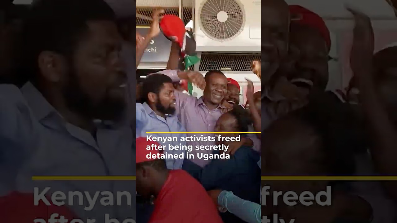 Freed Kenyan activists allege mistreatment after month in Ugandan detention | AJ #shorts