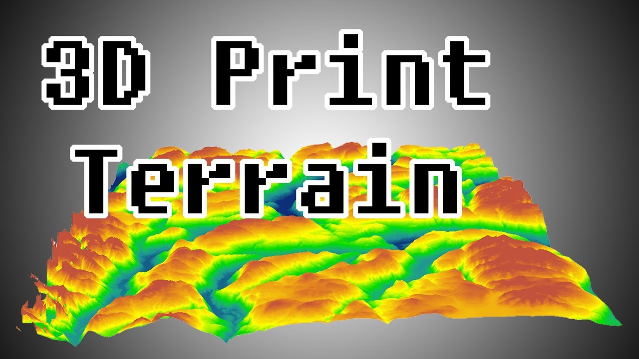 How to: DEM to STL Conversion 3D Print Terrain Topography
