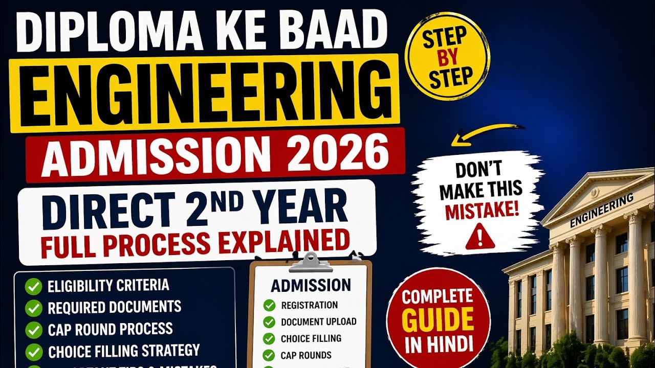 After Diploma What Next? 🤔 Direct 2nd Year Engineering Admission 2026 FULL GUIDE | #engineering #vir