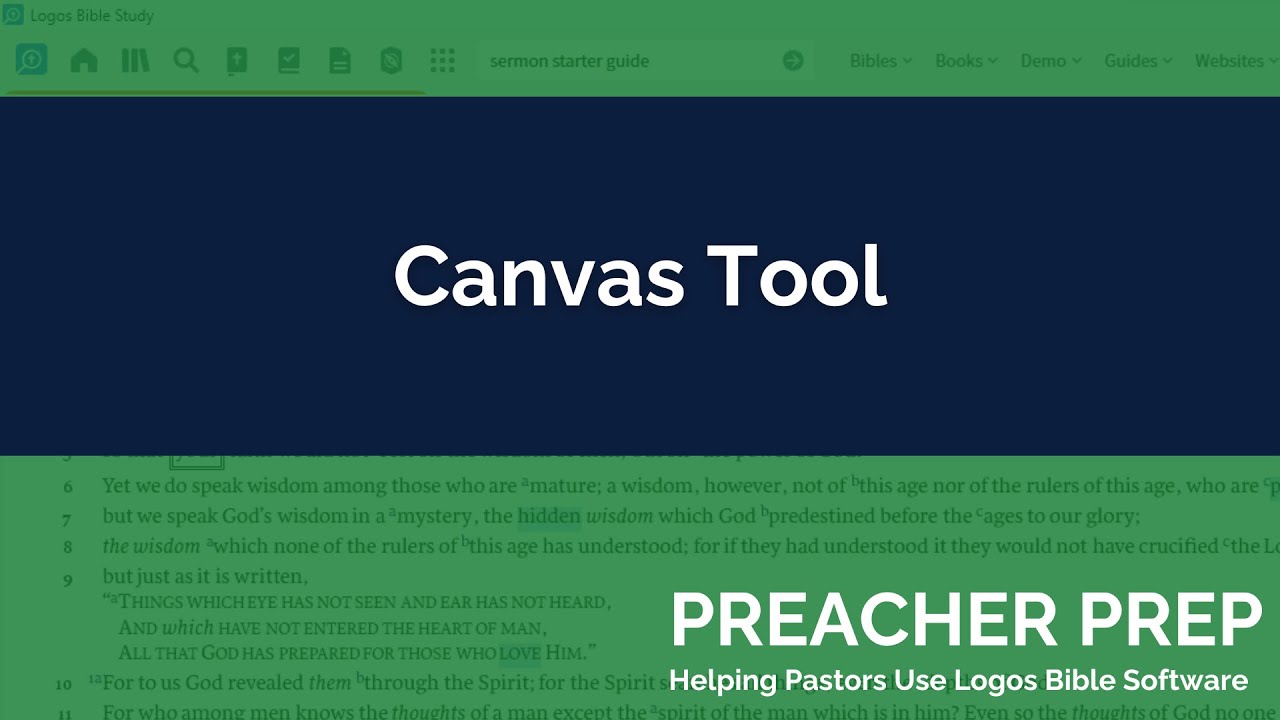 Canvas Tool (Logos Daily Webinar)