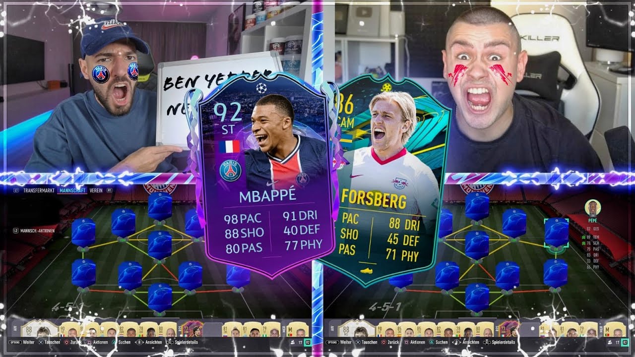 FIFA 21: PSG vs LEIPZIG CHAMPIONS LEAGUE Squad Builder Battle 🔥🔥  Wakez vs Russak