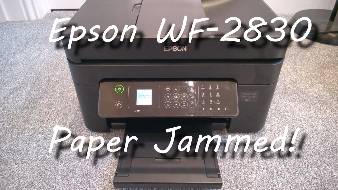 Epson WorkForce WF-2830: замятие бумаги или застревание без подачи