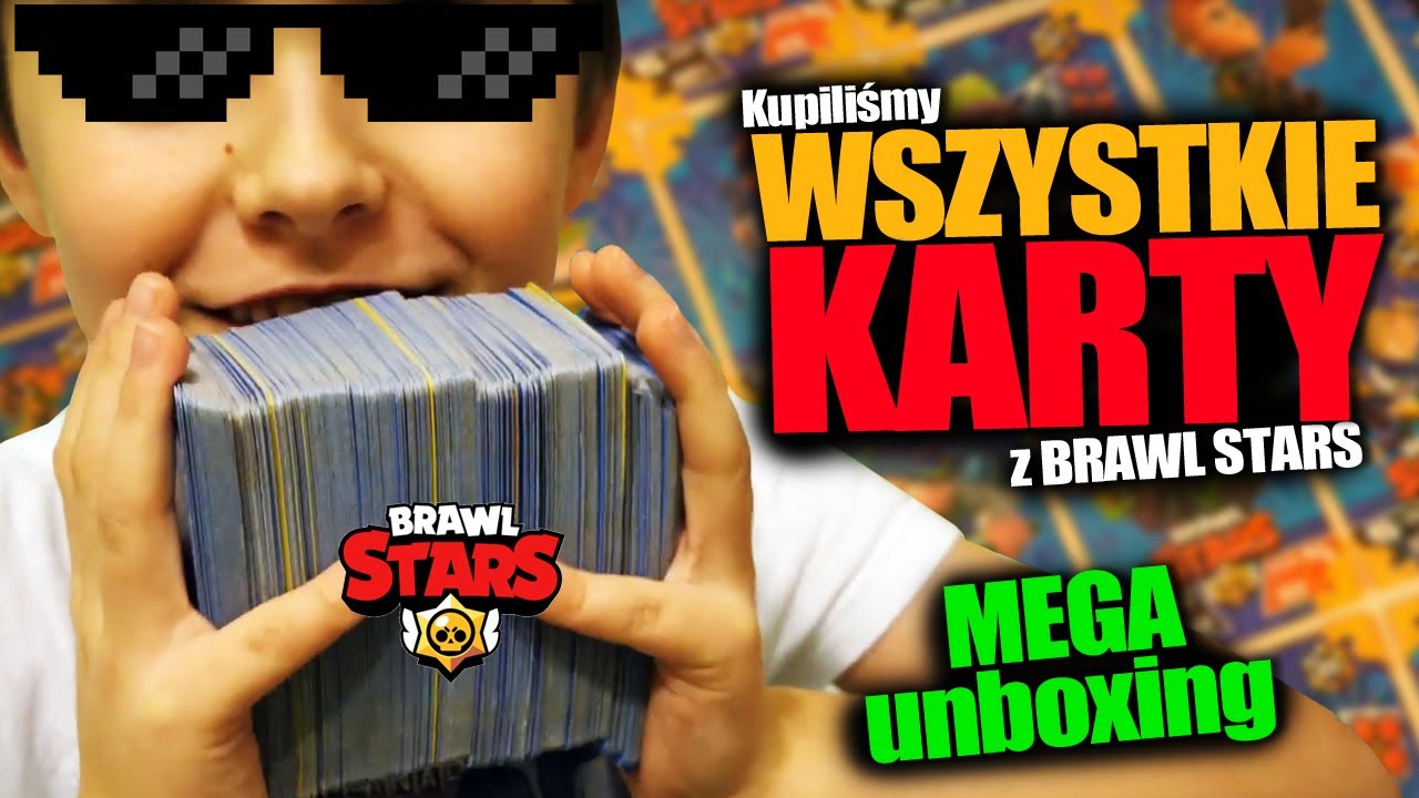 Kupiliśmy WSZYSTKIE KARTY BRAWL STARS - MEGA unboxing paczek z kartami Brawl Stars - Mamy całość !!