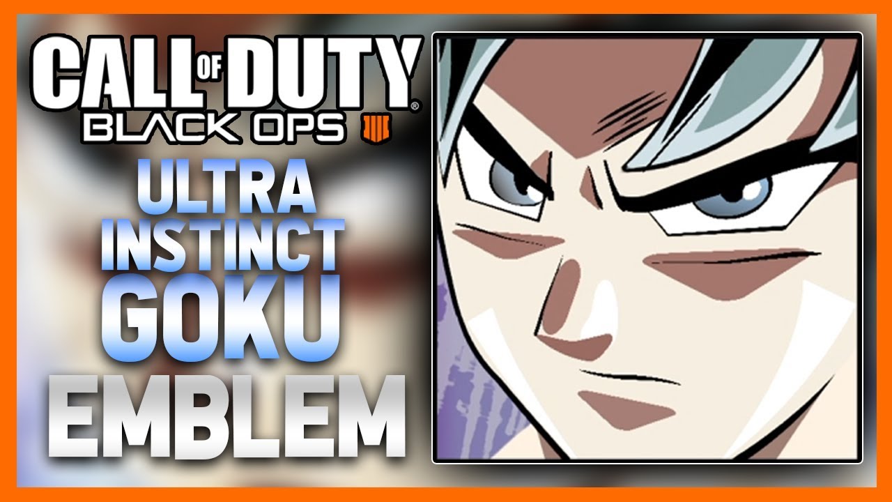 Black Ops 4 Emblem Tutorial / Ultra Instinct Goku
