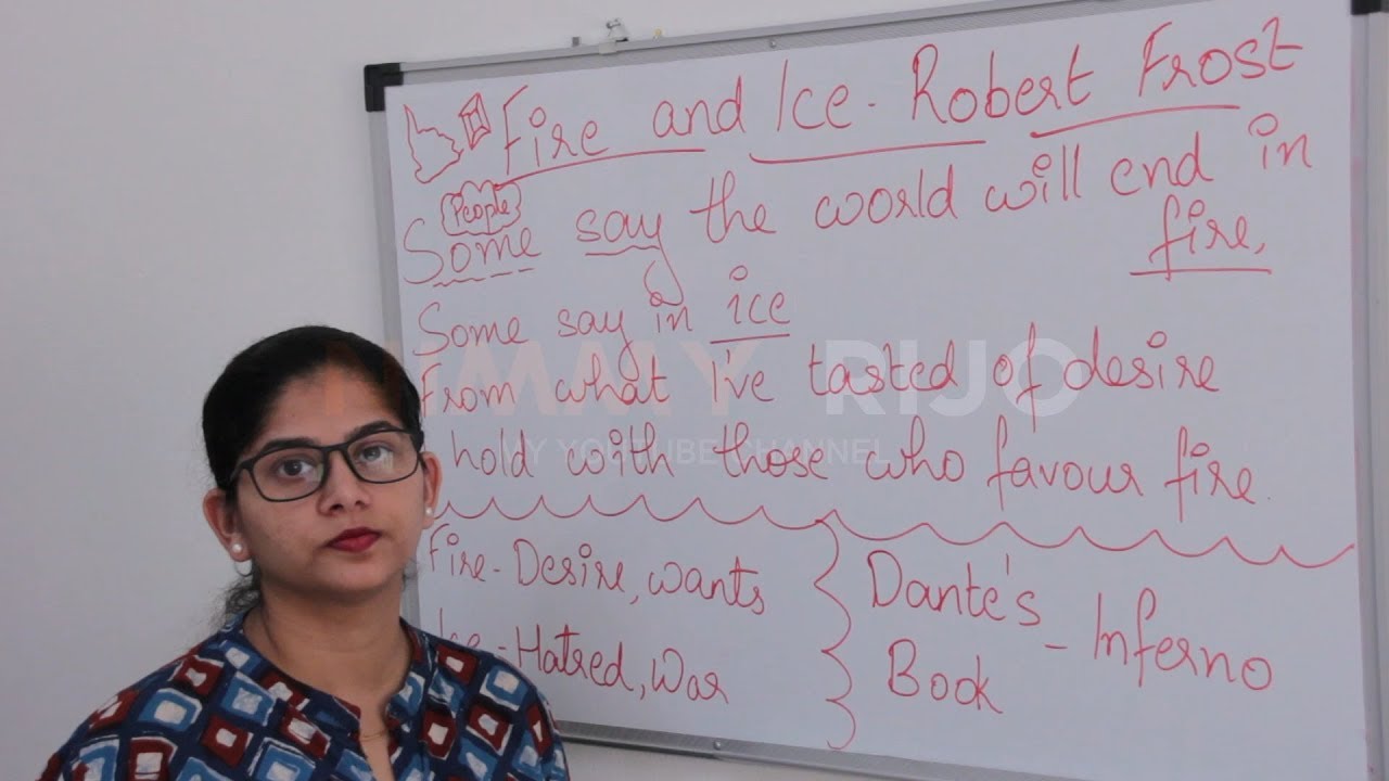 Fire and Ice-Grade 10 CBSE-NCERT class 10 poem -2 First Flight