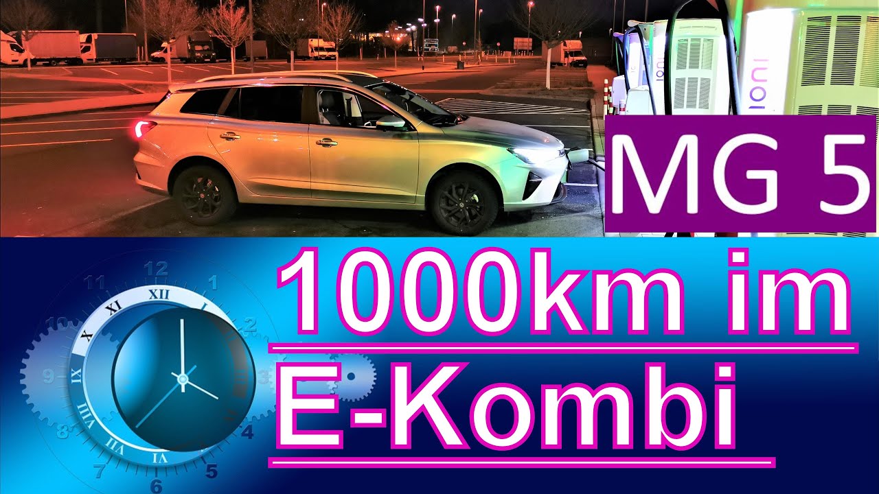 1000km Challenge🎯Zusammenfassung🎬MG 5 Electric