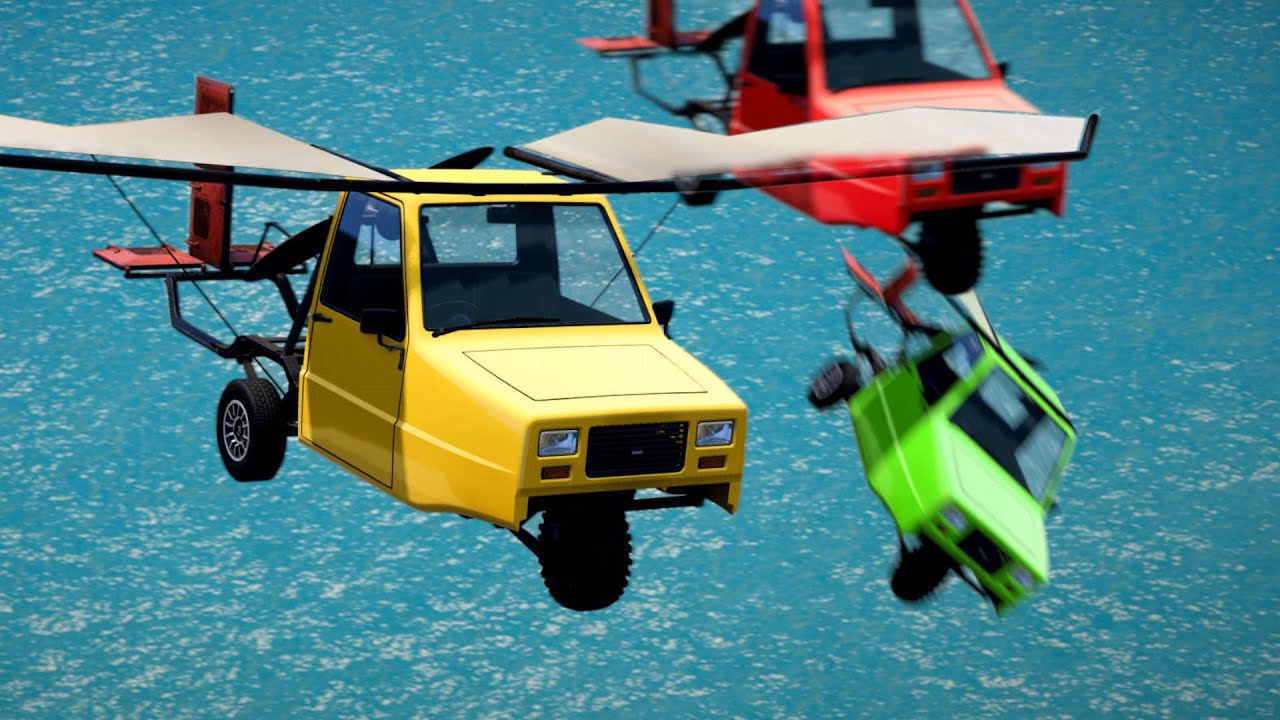 Wir haben ein fliegendes Auto in BeamNG.Drive getestet!