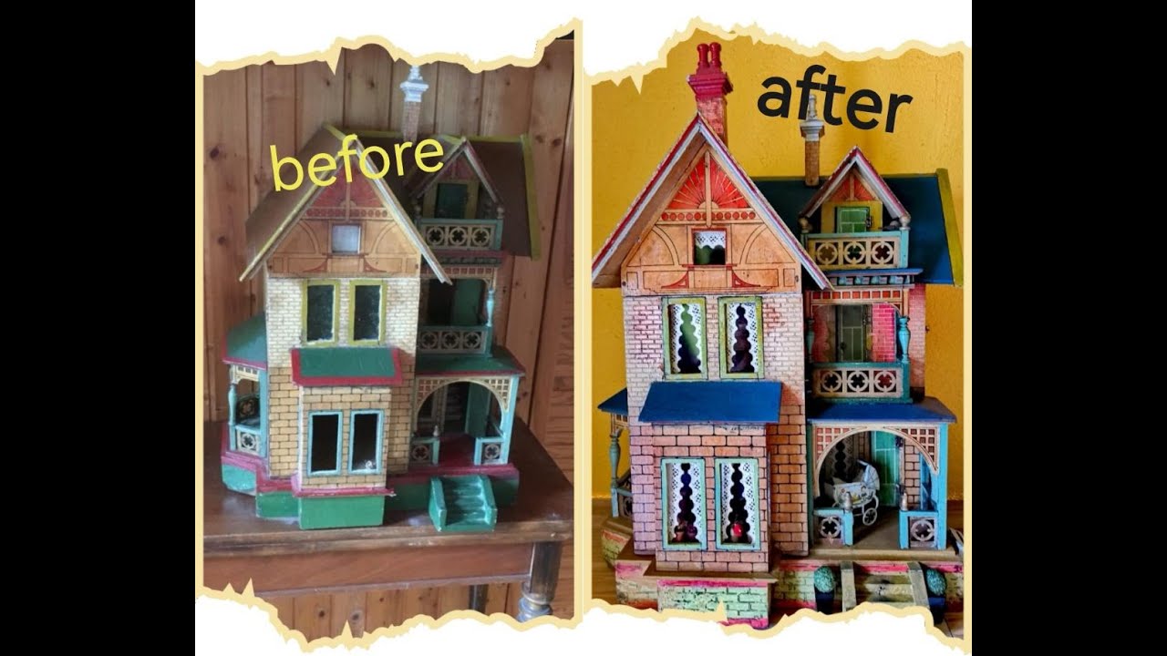 Antique dollhouse restoration