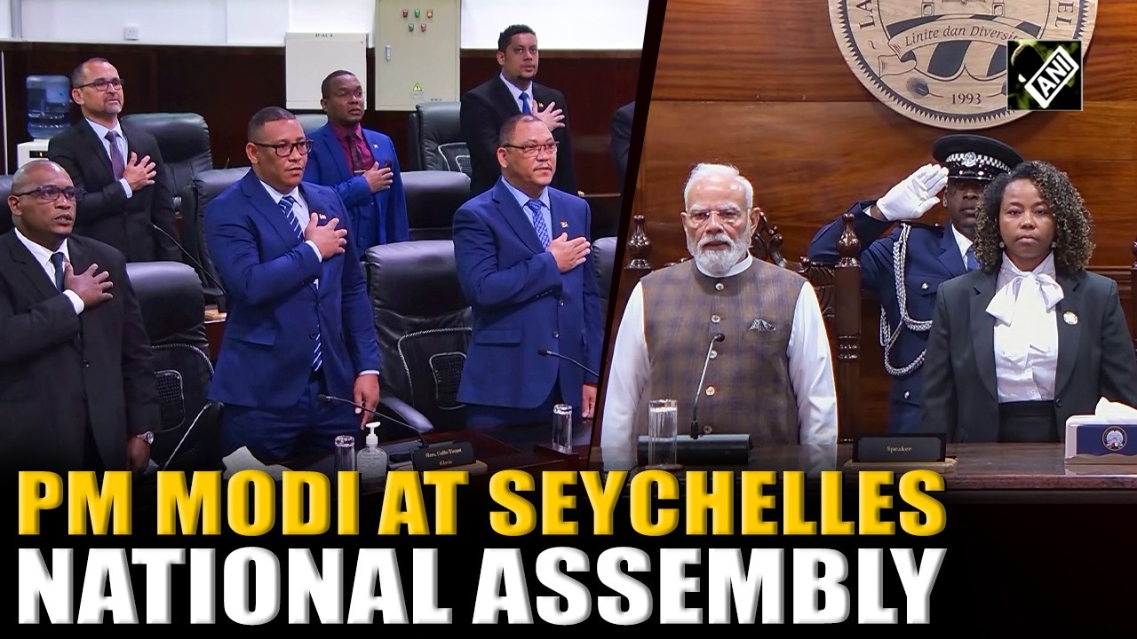 PM Narendra Modi Attends Session at Seychelles National Assembly