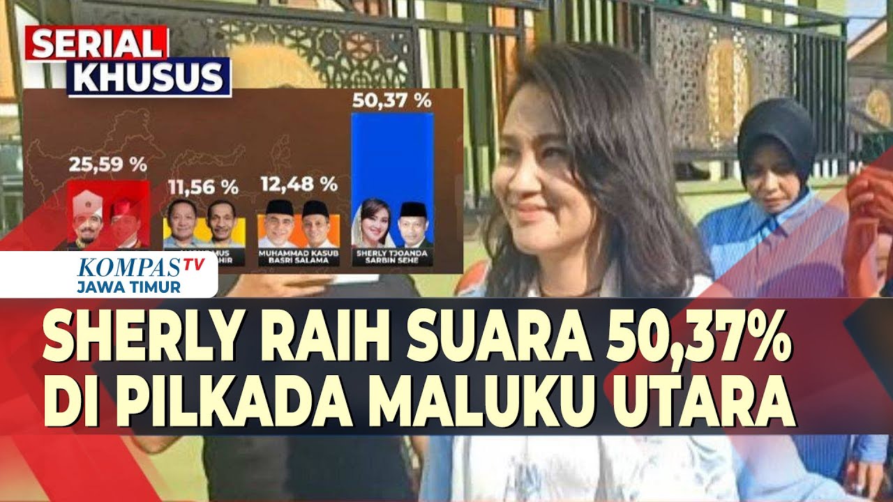 Hasil Hitung Cepat Pilkada Maluku Utara, Sherly Tjoanda-Sarbin Sehe Raih Suara 50,37 Persen