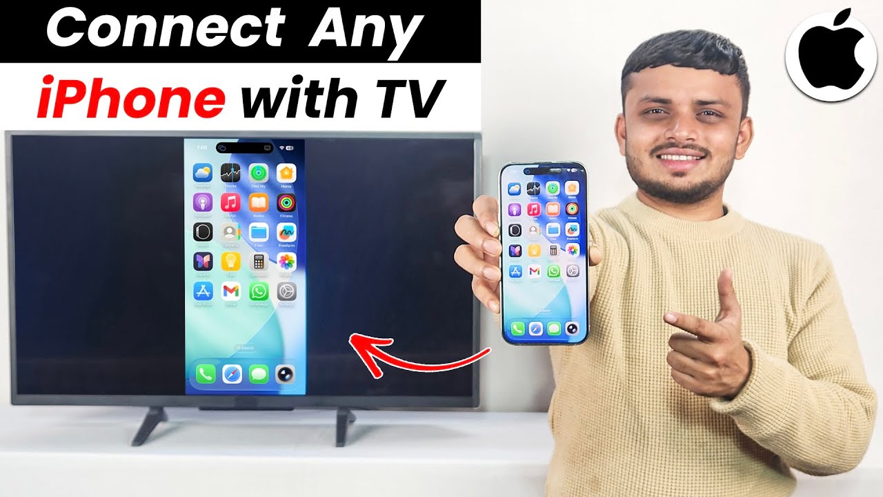 iphone ko tv se kaise connect kare | How to connect iphone to tv | Screen mirroring iphone to tv