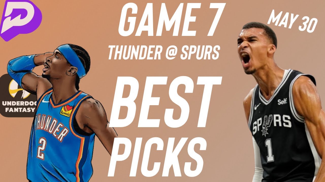 PrizePicks NBA Game 7 Best Player Prop Bets 5/30/26 | Spurs Thunder | Best NBA Parlay Picks Today 🚀