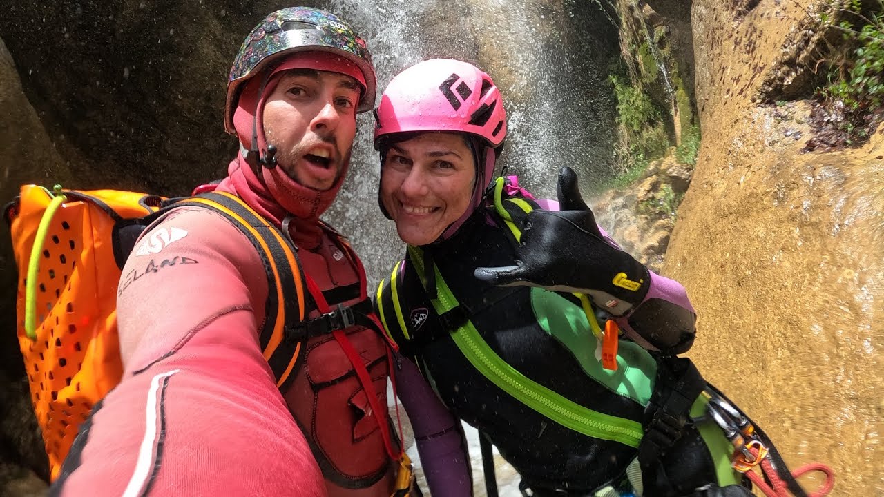 BARRANCO PAS DE L'ESCALELL (V3 A2 IV; Castell de l'Areny, Barcelona)