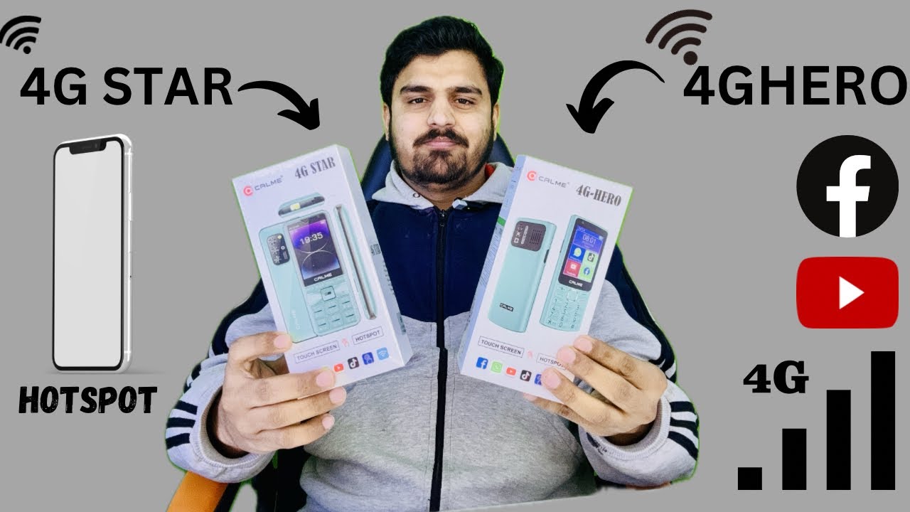 COMPARISON CALME 4G STAR between CALME 4G HERO/.