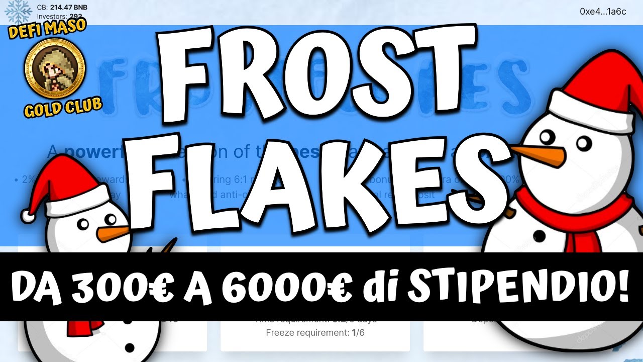 ☃️ Frost Flakes   da 300&euro; a 6000&euro; di stipendio - finalmente il miner perfetto??
