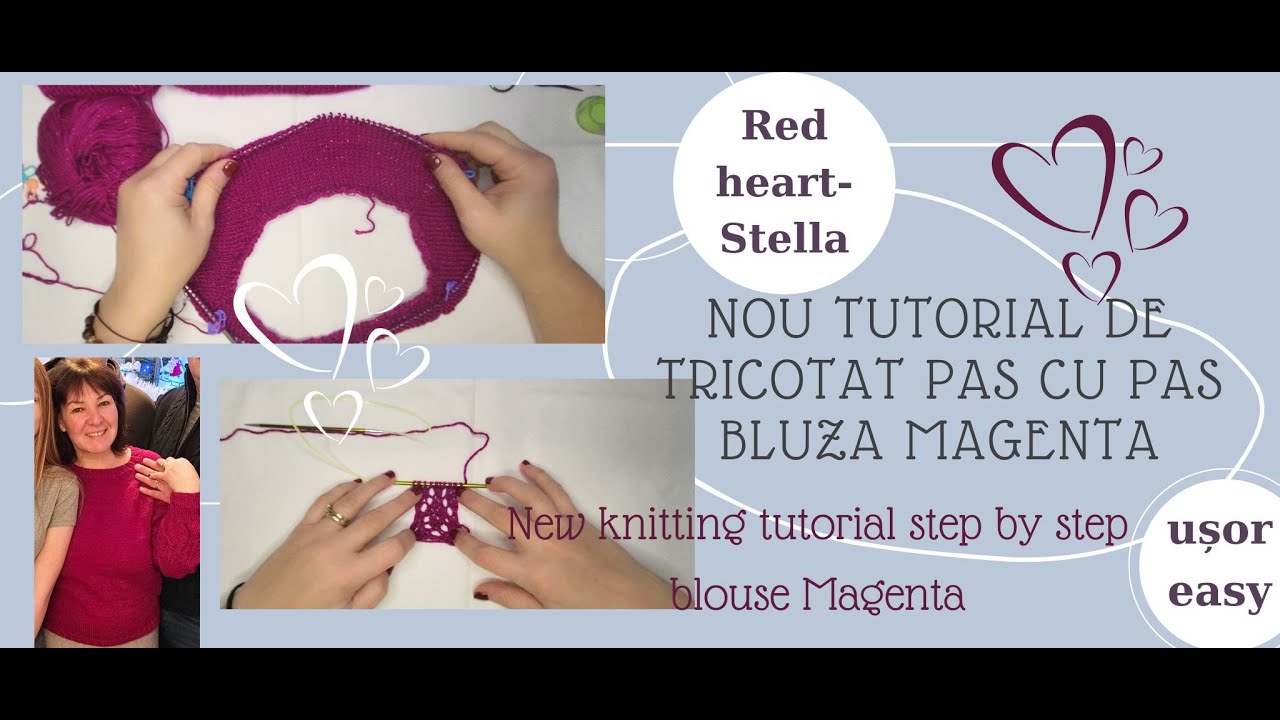 Tutorial pas cu pas/Rânduri scurte tricotate/Knitting tutorial/Knitting Short lines/Vlog #knitting