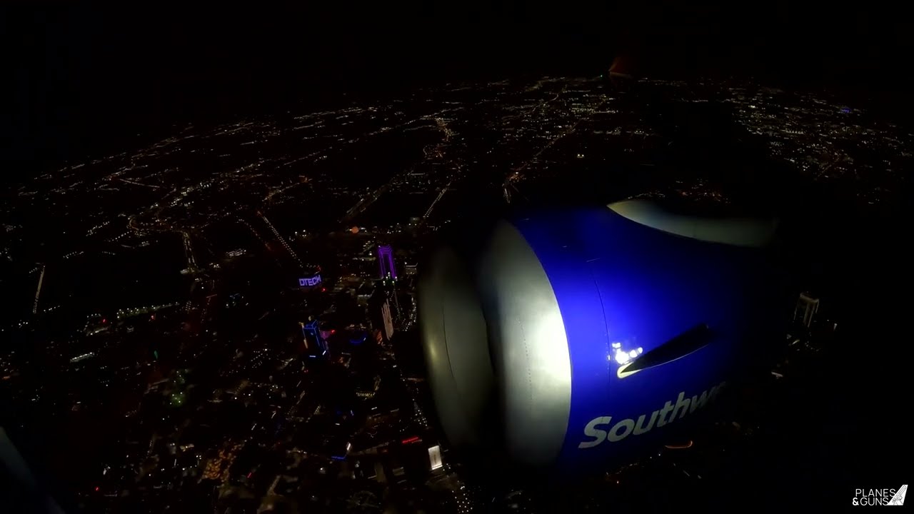 Southwest Airlines Boeing 737 MAX 8 Flight 3628 Stormy Takeoff Dallas Love Texas 4K with ATC