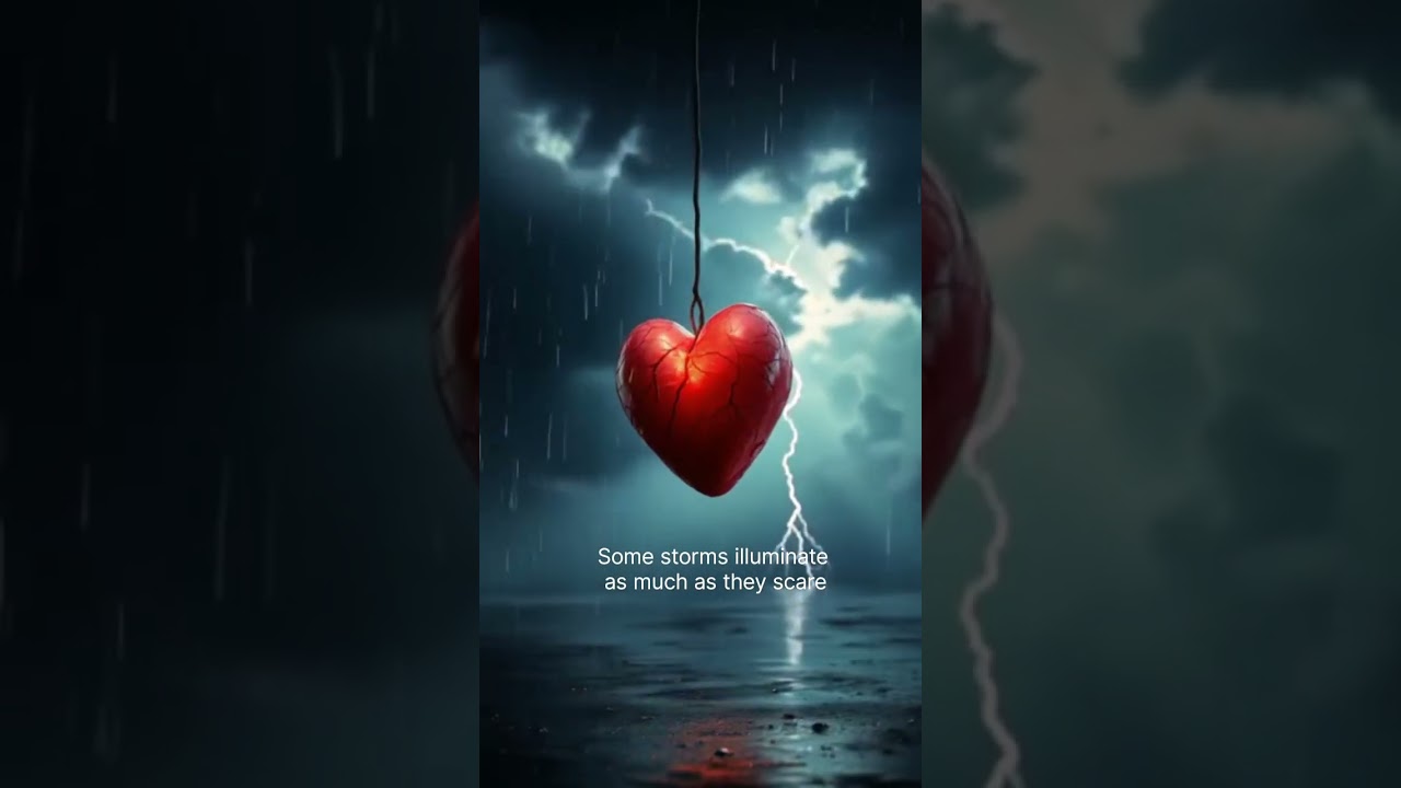 3 of Swords - what did you see when lightning struck? #threeofswords #onetarot #tarotcards #storm