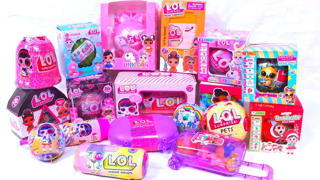 18 LOL UNDER WRAPS FASHION CRUSH UNICORN Чемодан Hairgoals  18 РАЗНЫХ ЛОЛ ШАРЫ Fake LOL Dolls LQL