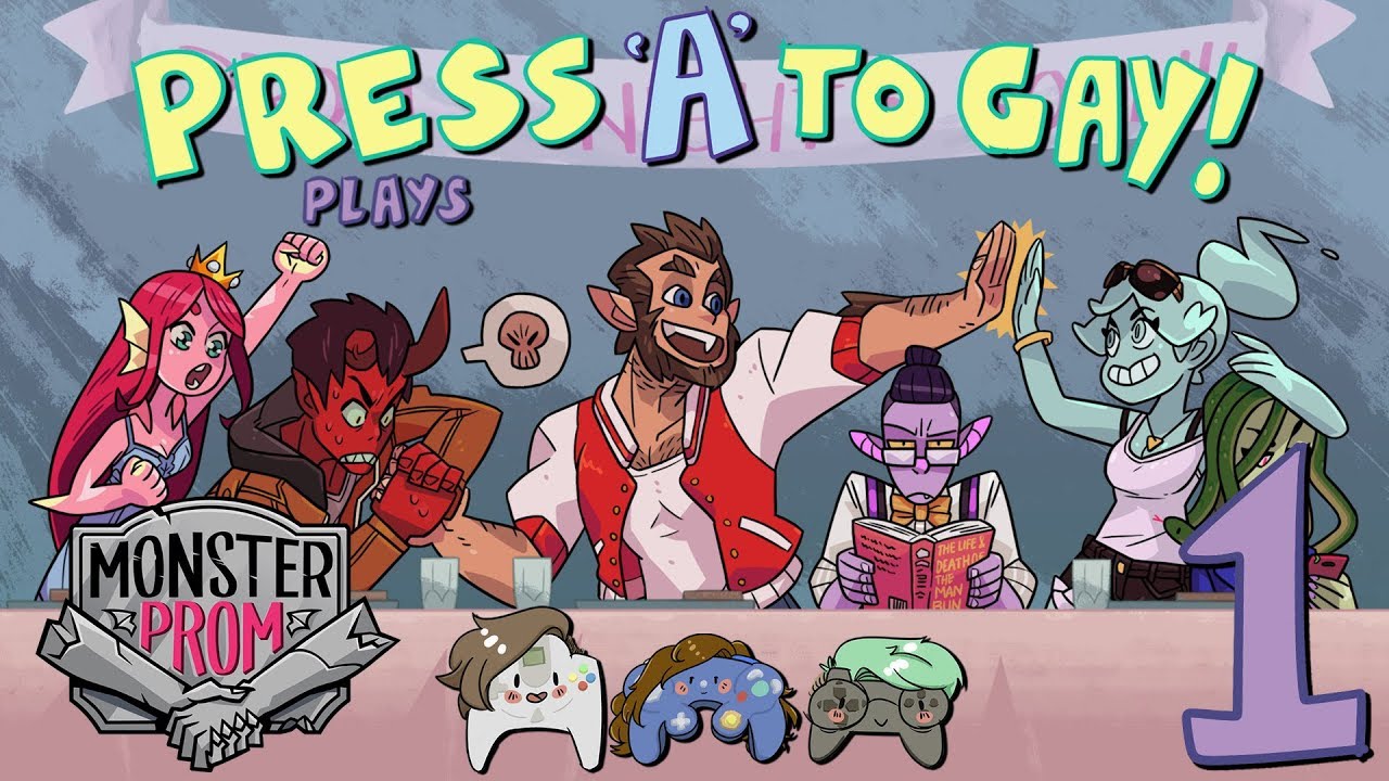 Monster Prom - Woo Them ALL - Press A To Gay! Plays (Part 1)