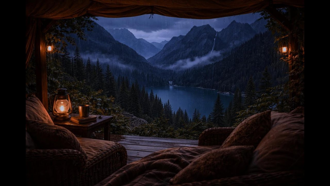 Best Evening Rain Sounds in a Camping Tent 🌧️ | Calm Camping Vibes for  Deep Sleep