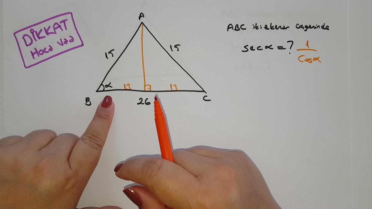 Dik Üçgende Trigonometrik Oranlar / Trigonometri #4