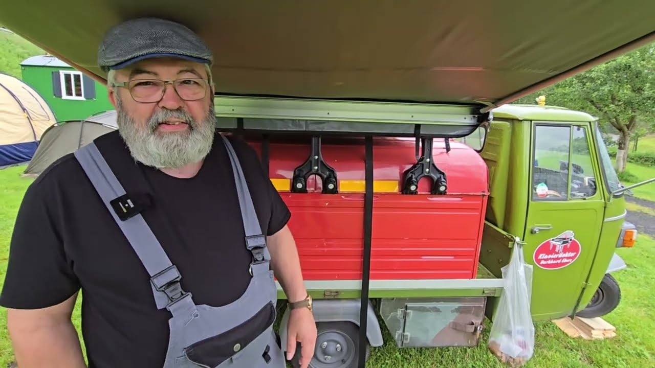 Ape mit Dach Zelt Camper Vorstellung