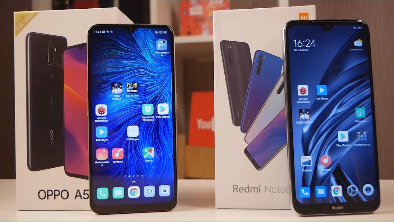 БИТВА ЛУЧШИХ 10 - 12 тысяч ₽! Xiaomi Redmi Note 8T против OPPO A5 (2020) / Арстайл /