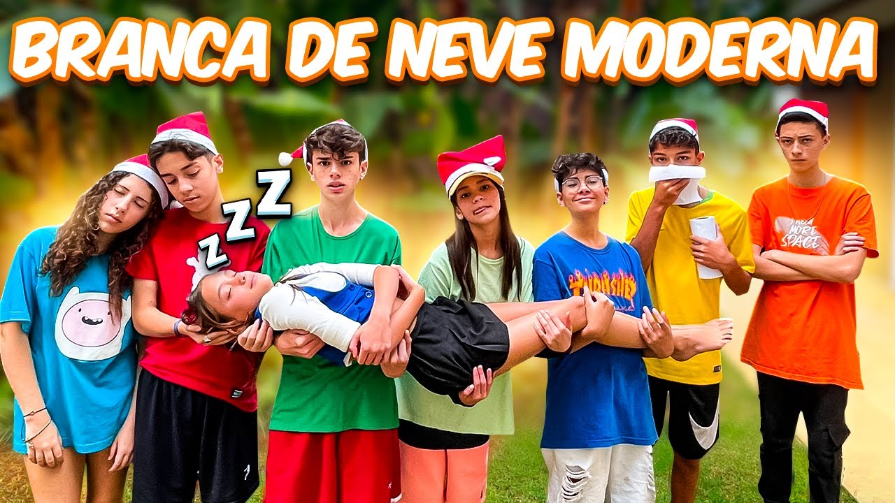 BRANCA DE NEVE MODERNA POR UM DIA - MILLENA E MANU MAIA