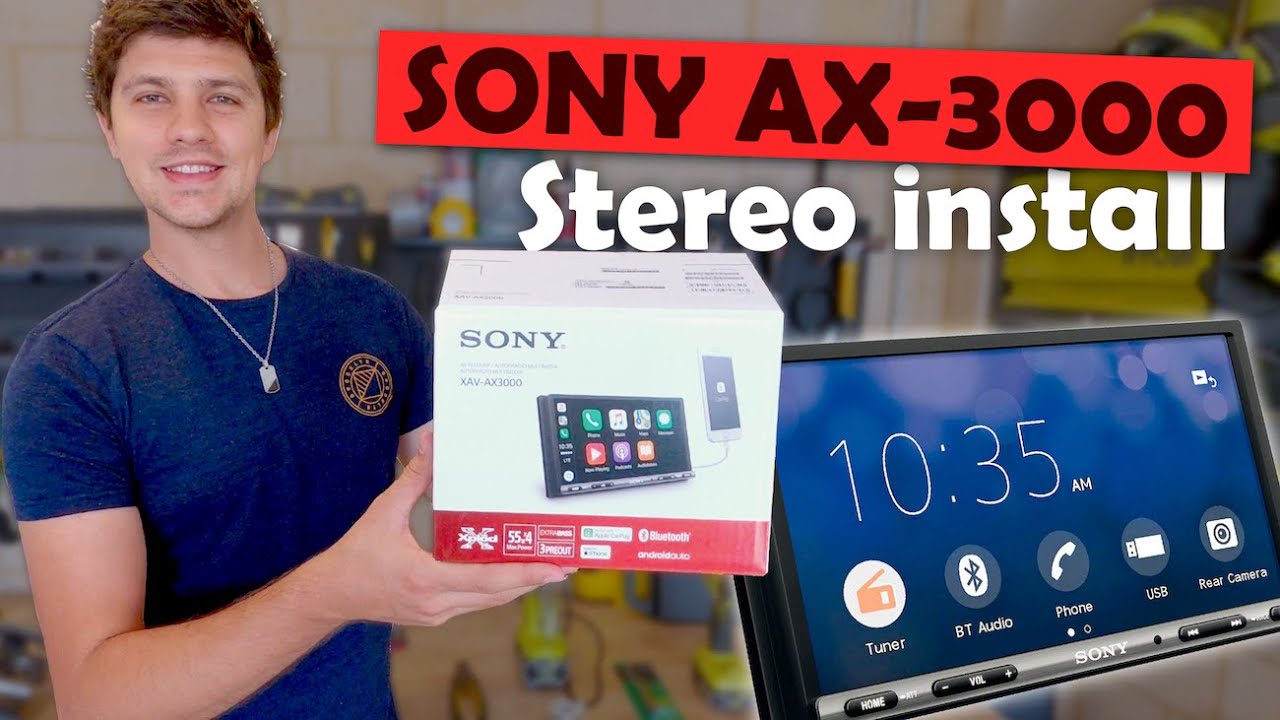 Установка Sony XAV AX3000 | Установка головного устройства | Ford PJ Ranger 2007 года
